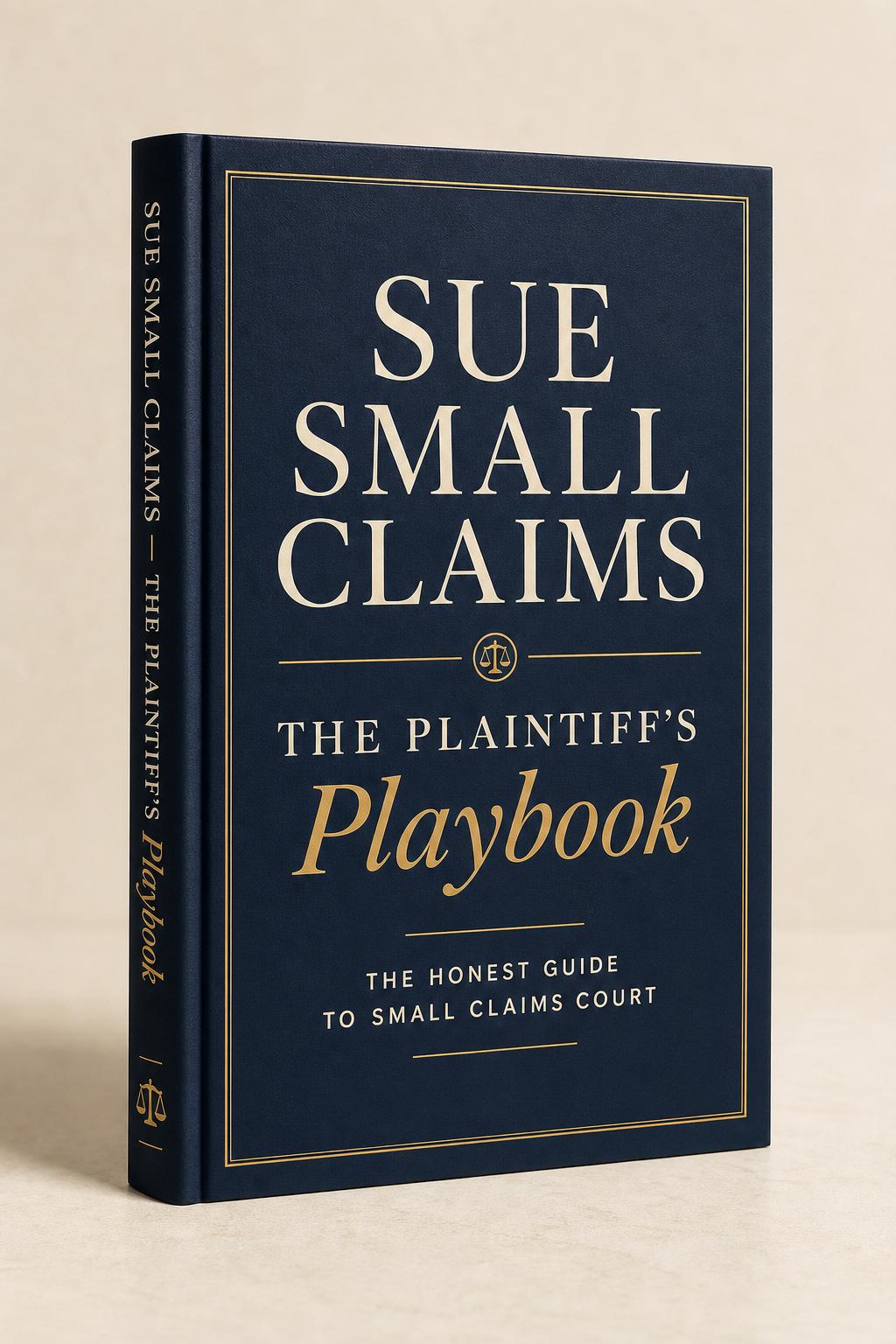 Sue Small Claims — The Plaintiff's Playbook cover